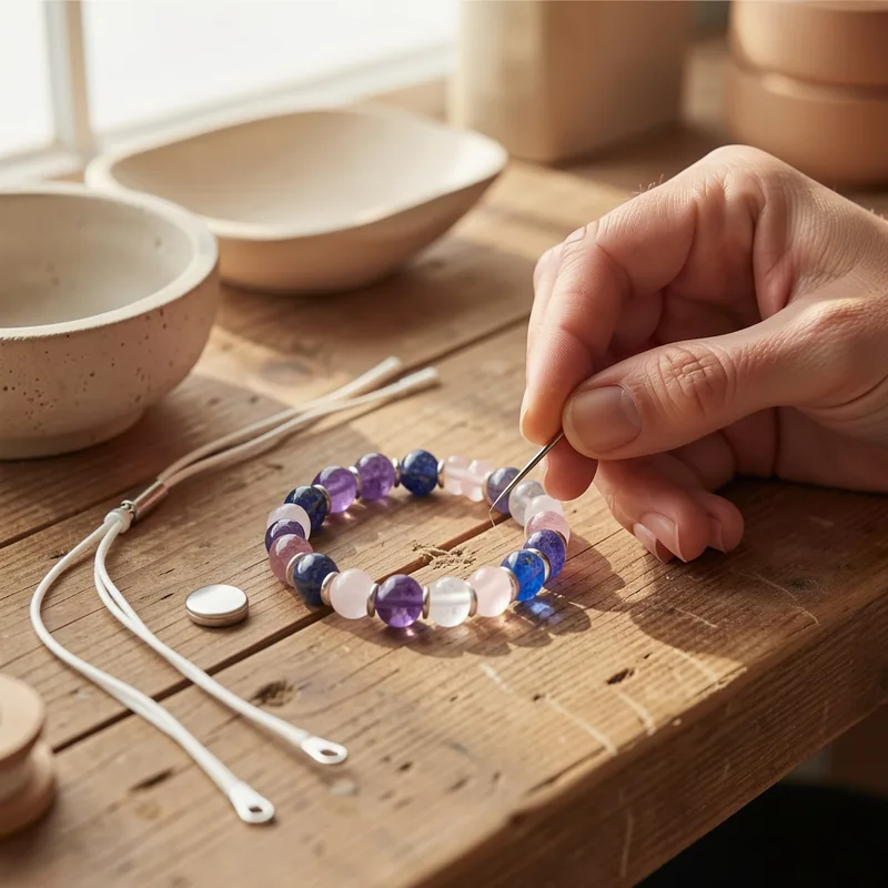 Créer son bracelet lithothérapie : étapes, prix et associations de pierres (2026)